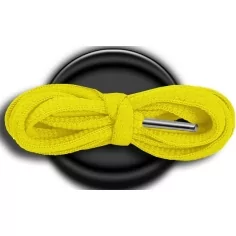 Lacets ronds en jaune soleil pour vos chaussures