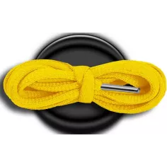 Lacets ronds en jaune safran pour vos chaussures