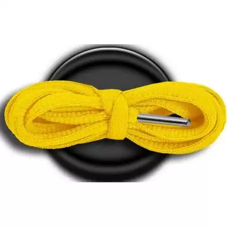 Lacets ronds en jaune safran pour vos chaussures Lacets ronds en jaune safran pour vos chaussures