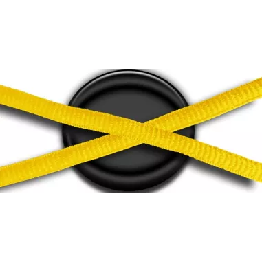 Lacets ronds en jaune safran pour vos chaussures