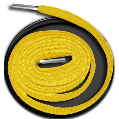 Lacets ronds en jaune safran pour vos chaussures