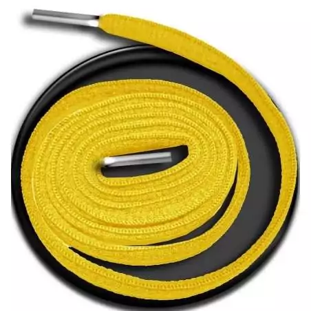 Lacets ronds en jaune safran pour vos chaussures Lacets ronds en jaune safran pour vos chaussures