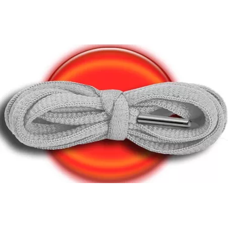 Lacets de chaussures gris pâles, gris souris, ronds en…