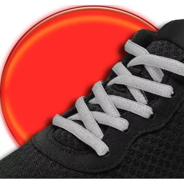 Lacets de chaussures gris pâles, gris souris, ronds en…