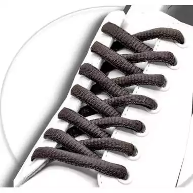 Lacets ronds en marron café pour vos chaussures