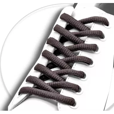 Lacets de chaussures couleur marron chocolat ronds…