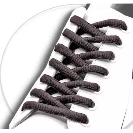 Lacets ronds en marron café pour vos chaussures Lacets ronds en marron café pour vos chaussures