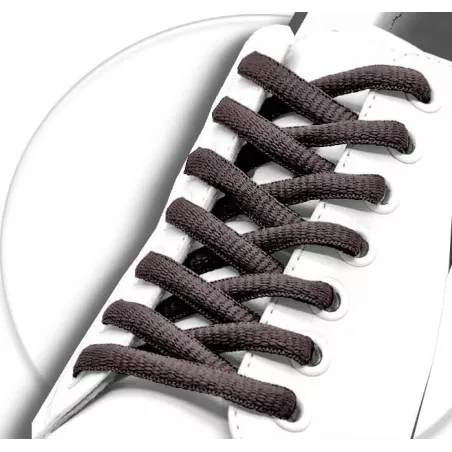 Lacets de chaussures couleur marron chocolat ronds…