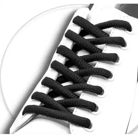 Lacets ronds noirs pour vos chaussures