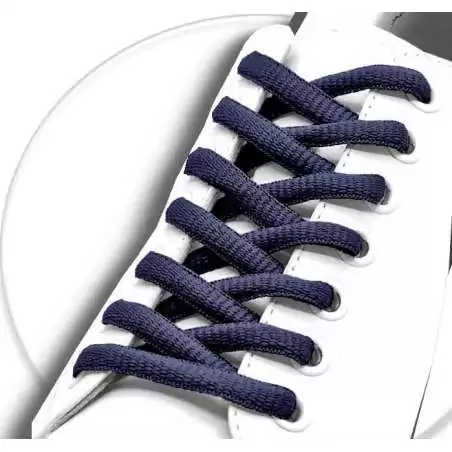 Lacets ronds en bleu marine pour vos chaussures Lacets ronds en bleu marine pour vos chaussures