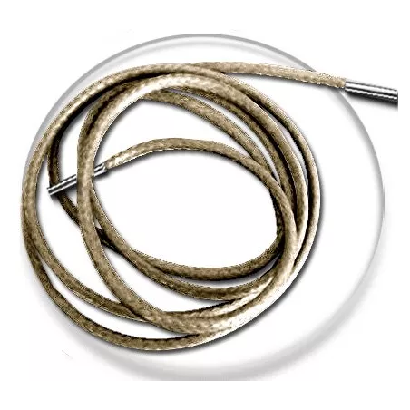 Lacets fins cirés en brun tabac pour vos chaussures