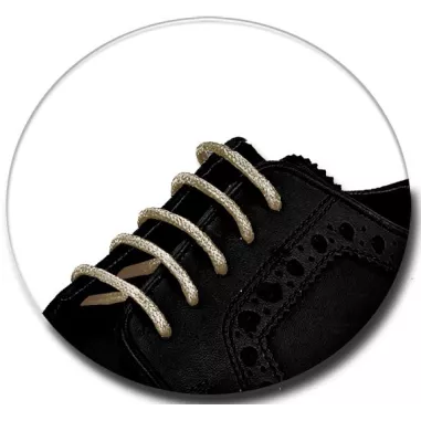 Lacets fins cirés en brun tabac pour vos chaussures