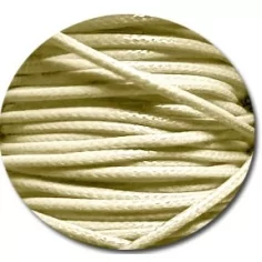 Lacets fins cirés couleur vanille pour vos chaussures 2