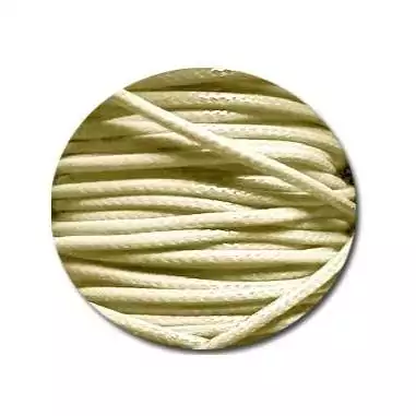 Lacets fins cirés couleur vanille pour vos chaussures