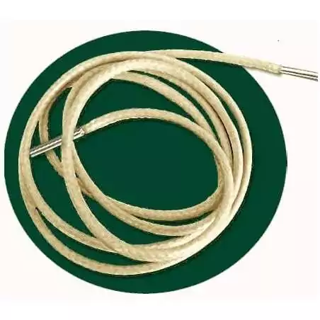 Lacets fins cirés couleur vanille pour vos chaussures