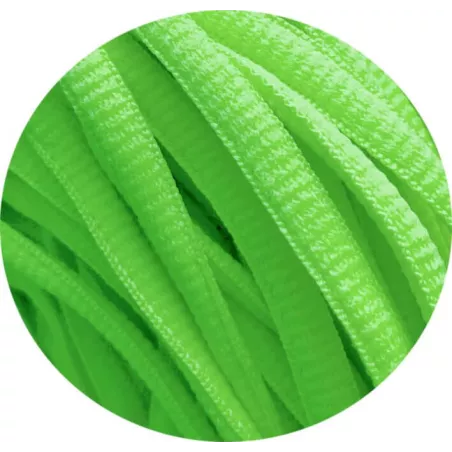 Lacets de chaussures verts pomme, ronds en couleur et…