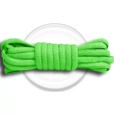 Lacets ronds coloris vert pomme pour vos chaussures