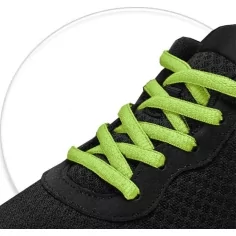 Lacets ronds coloris vert pistache pour vos chaussures 2