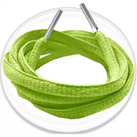 Lacets ronds coloris vert pistache pour vos chaussures