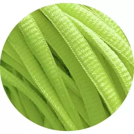 Lacets ronds coloris vert pistache pour vos chaussures