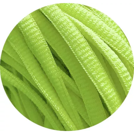 Lacets de chaussures plats verts pistache crées sur mesure
