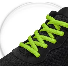 Lacets ronds vert anis pour vos chaussures 2