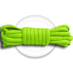 Lacets ronds vert anis pour vos chaussures