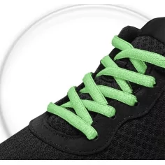 Lacets ronds vert d'eau pour vos chaussures 2