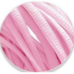 Lacets de chaussures roses pâles, ronds, en couleur et… 2
