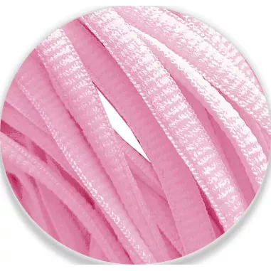 Lacets de chaussures ronds roses pâles sur mesure en France