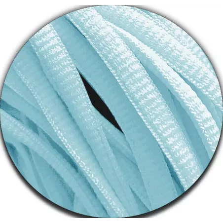 Lacets de chaussures bleus pâles, clairs, ronds, en…