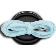 Lacets ronds en bleu pâle pour vos chaussures