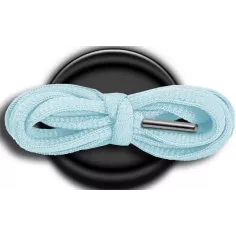 Lacets de chaussures bleus pâles, clairs, ronds, en…