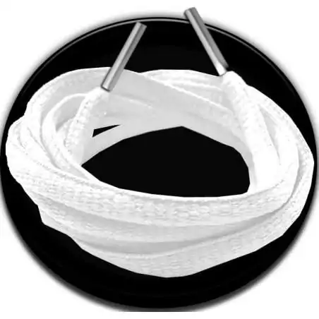 Lacets ronds en blanc pour vos chaussures Lacets ronds en blanc pour vos chaussures