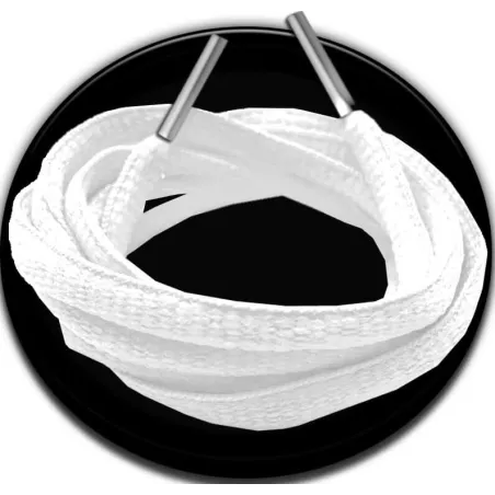Lacets ronds en blanc pour vos chaussures