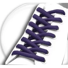Lacets ronds en violet foncé pour vos chaussures 2