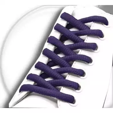 Lacets ronds en violet foncé pour vos chaussures