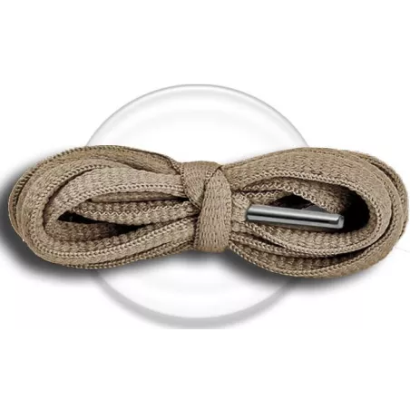 Lacets de chaussures bruns, ronds en couleur et fantaisie…