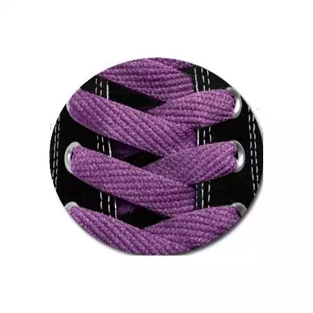 Lacets plats en violet foncé  pour vos chaussures Lacets plats en violet foncé  pour vos chaussures
