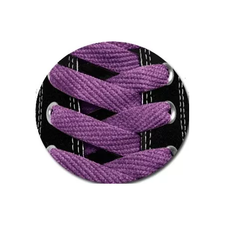 Lacets de chaussures violets et plats, boutique de vente…