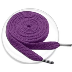 Lacets plats en violet foncé  pour vos chaussures