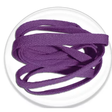 Lacets de chaussures violets et plats, boutique de vente…