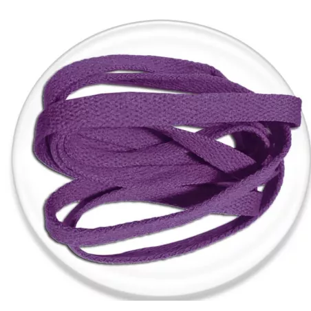 Lacets de chaussures violets et plats, boutique de vente…