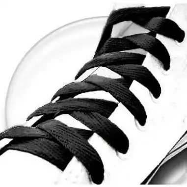 Lacets plats noirs pour vos chaussures
