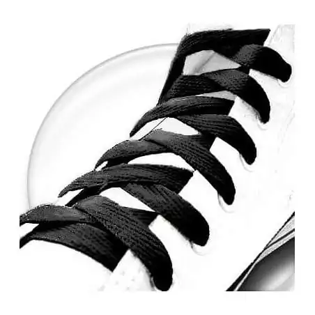Lacets plats noirs pour vos chaussures