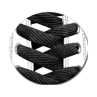 Lacets plats noirs pour vos chaussures
