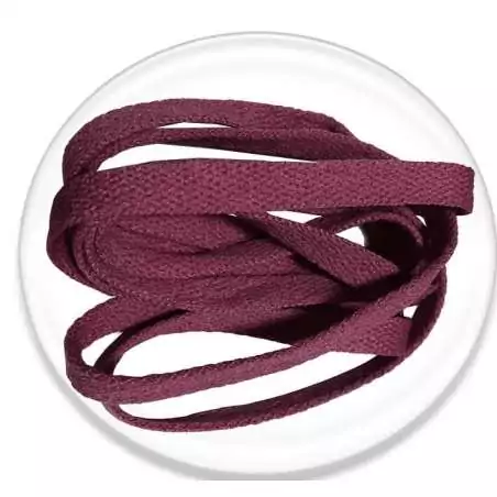 Lacets plats bordeaux pour vos chaussures Lacets plats bordeaux pour vos chaussures