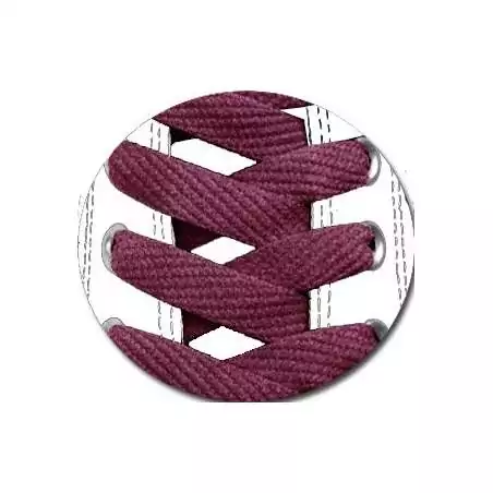 Lacets plats bordeaux pour vos chaussures Lacets plats bordeaux pour vos chaussures