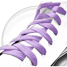 Lacets de chaussures violets lavande et plats, boutique de… 2