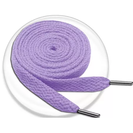 Lacets de chaussures violets lavande et plats, boutique de…